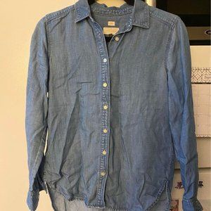Ann Taylor Loft Chambray/Denim Shirt Size XS